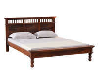 Buy wooden double Bed With Storage Online in India - Furniture Online ...