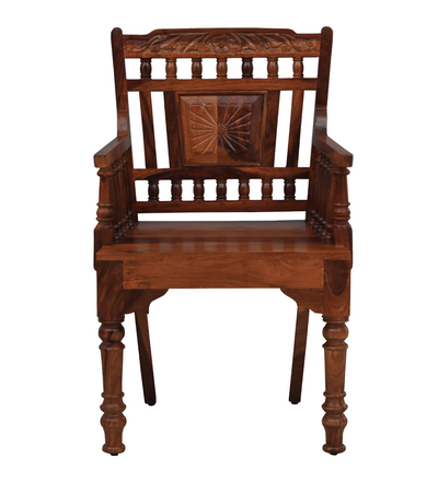 Traditional Style sheesham wood Relaxing Arm chair with hand carving !