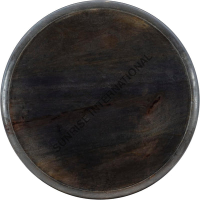 Wooden carving side end table in round shape! Home & Living:Furniture:Living Room:Tables