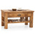 Wooden coffee center table with bottom shelf & storage drawer !