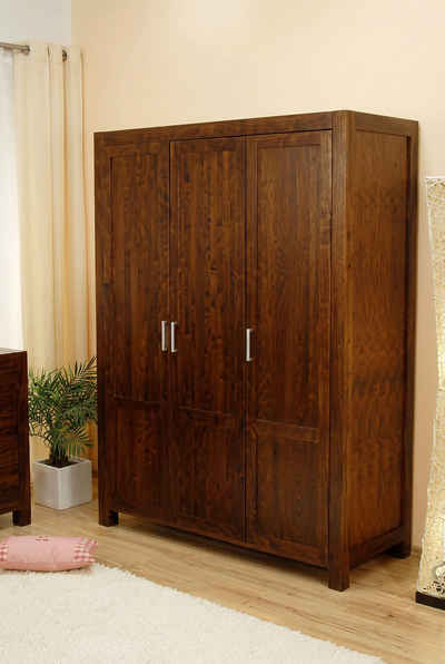 wooden 3 door wardrobe