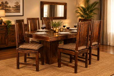 dining table set in dining room