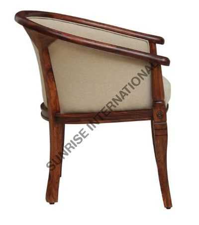 Wooden Upholstered Accent Arm Chair! Home & Living:furniture:living Room:chairs