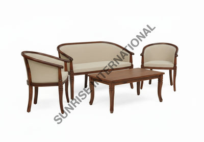 wooden upholstered lounge sofa set with center table! Home & Living:Furniture:Living Room:Chairs