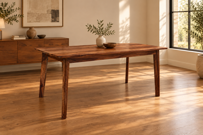 wooden dining table in sheesham wood