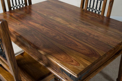 Solid wood dining table from 4 seater dining table set