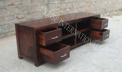 buy solid sheesham wood wooden tv unit cabinet stand with best designs in India at cheap price -www.thetimberguy.com