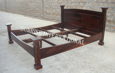 solid sheesham wood bed