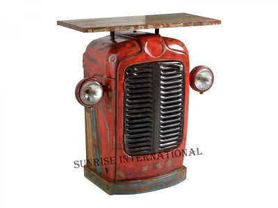 Tractor design wine bar cabinet rack counter online with best automobile furniture designs in India at cheap price - www.thetimberguy.com