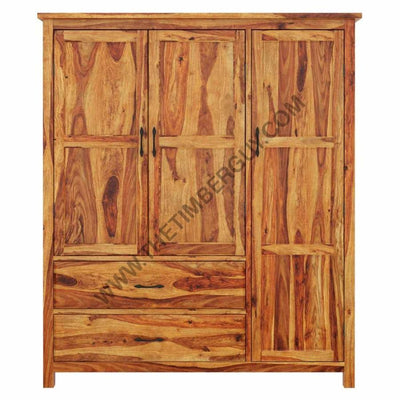 buy solid sheesham wood wooden wardrobe cupboard online with best designs in India at cheap price - www.thetimberguy.com