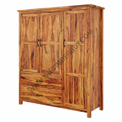 buy solid sheesham wood wooden wardrobe cupboard online with best designs in India at cheap price - www.thetimberguy.com