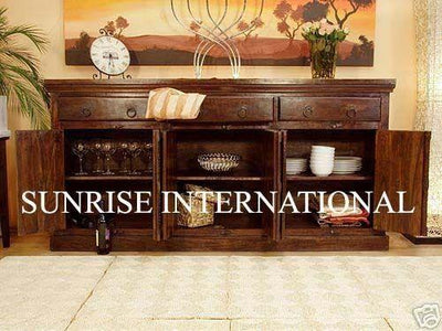 buy solid sheesham wood wooden sideboard cabinet crockery unit online with best designs in India at cheap price - www.thetimberguy.com