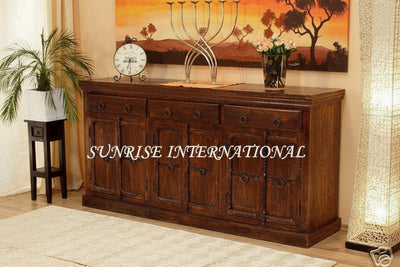 buy solid sheesham wood wooden sideboard cabinet crockery unit online with best designs in India at cheap price - www.thetimberguy.com