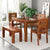 Buy Compact Wooden Dining table with 1 Bench & 3 chairs furniture set for modern Home