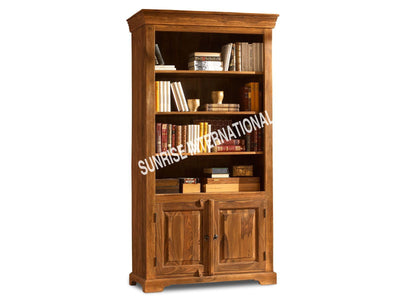 buy solid sheesham wood wooden bookshelf bookcase with best designs in India at cheap price - www.thetimberguy.com