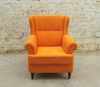 Buy High Back wooden Wing Chair online in India, Lounge chair