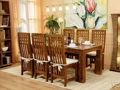 dining table sets, wooden dining table set designs online, Buy solid wood dining table chair sets, sheesham wood dining table set designs in India - www.thetimberguy.com