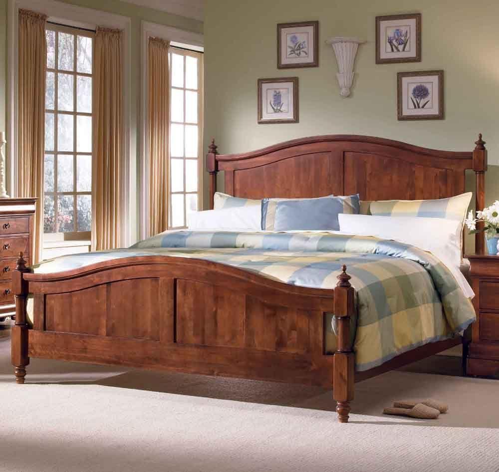 Contemporary Solid Sheesham Wood Bed – King, Queen & Single