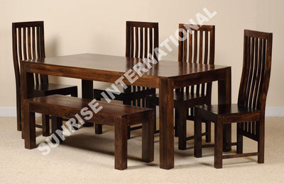 dining table sets, wooden dining table set designs online, Buy solid wood dining table chair sets, sheesham wood dining table set designs in India - www.thetimberguy.com