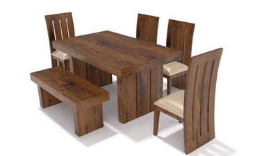 wooden dining table set