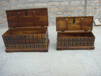 buy solid sheesham wood wooden trunk blanket box online with best designs in India at cheap price - www.thetimberguy.com