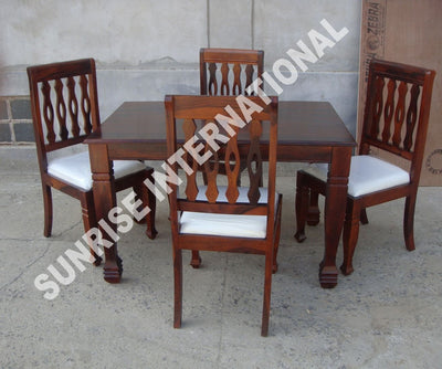 dining table sets, wooden dining table set designs online, Buy solid wood dining table chair sets, sheesham wood dining table set designs in India - www.thetimberguy.com