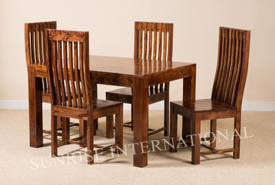 dining table sets, wooden dining table set designs online, Buy solid wood dining table chair sets, sheesham wood dining table set designs in India - www.thetimberguy.com