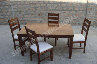dining table sets, wooden dining table set designs online, Buy solid wood dining table chair sets, sheesham wood dining table set designs in India - www.thetimberguy.com