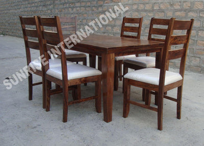 dining table sets, wooden dining table set designs online, Buy solid wood dining table chair sets, sheesham wood dining table set designs in India - www.thetimberguy.com
