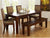 Sierra Wooden Dining table with 4 Cushion chairs + 1 Bench furniture set !