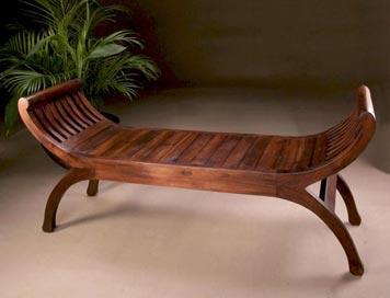 wooden bench