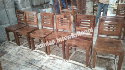 Solid Sheesham Wood Chair ( 45 L x 45 B x  89 H cm / 17.71 L x 17.71 B x 35 H inches)