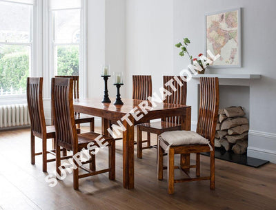 dining table sets, wooden dining table set designs online, Buy solid wood dining table chair sets, sheesham wood dining table set designs in India - www.thetimberguy.com