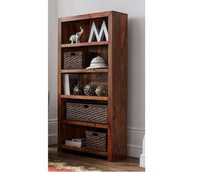 wooden contemporary bookshelf