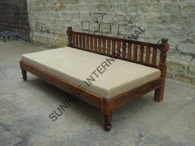 Solid Wood Daybed Diwan Divan With Cushion