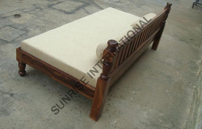 Solid Wood Daybed Diwan Divan With Cushion