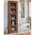 Solid wood display glass cabinet - crockery cabinet - bookshelf with single door