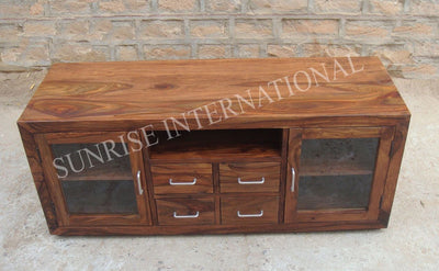 buy solid sheesham wood wooden tv unit cabinet stand with best designs in India at cheap price -www.thetimberguy.com