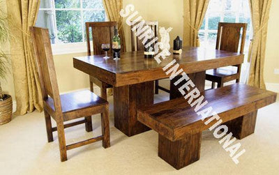 dining table sets, wooden dining table set designs online, Buy solid wood dining table chair sets, sheesham wood dining table set designs in India - www.thetimberguy.com