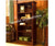 Wood Wooden bookcase book shelves  / Display rack with carving !!
