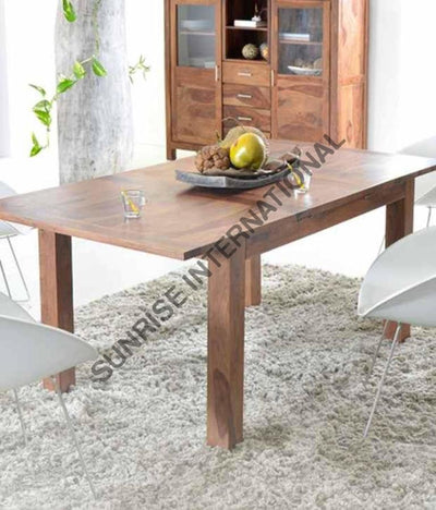 wooden extension dining table