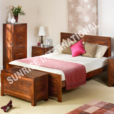 Buy Furniture - Contemporary Sheesham 6 pc Wooden King Bedroom set- Furniture online: Buy wooden furniture for every home with best designs