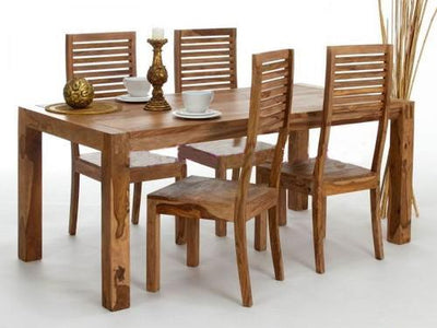 wooden dining table set