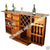 Exclusive Handmade Wooden Wine Bar Cabinet rack in solid sheesham wood !!