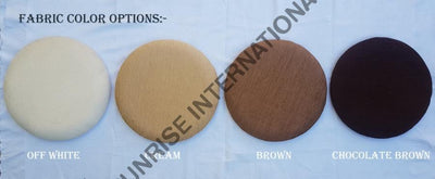 Fabric colour options in Off White, Cream, Brown and Chocolate Brown