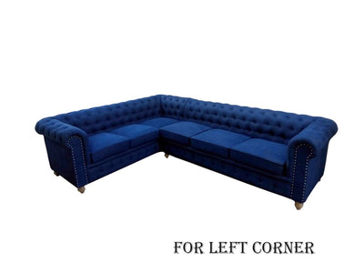 living room furniture - Stylish L shape chesterfield sofa set