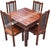 Sunrise Indian Jali Furniture - Wooden Dining Set ( 1 Square table ,4 chairs  )